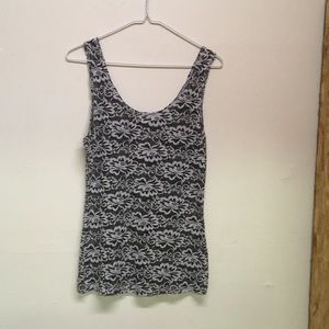 Black lace tank top